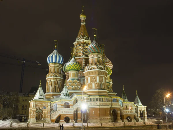 Roter Platz, Nacht, Moskau, Russland — Stockfoto