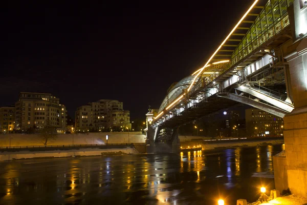 Moskova'nın gece görünümü — Stok fotoğraf