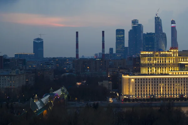 Landschaft Moskau Stadt, Moskau, Russland — Stockfoto