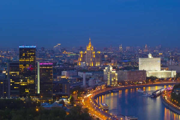 Landschaft Moskau Stadt, Moskau, Russland — Stockfoto