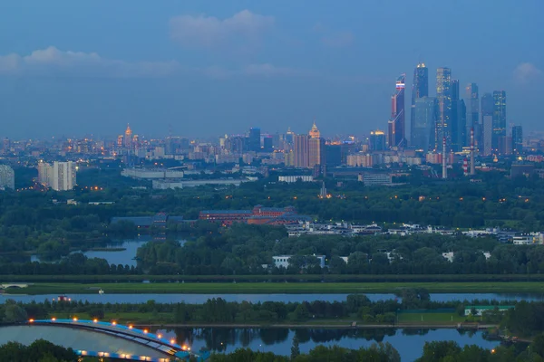 Liggande Moskva city, moscow, Ryssland — Stockfoto