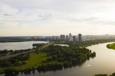 Moskova şehir, Moskova, Rusya manzara
