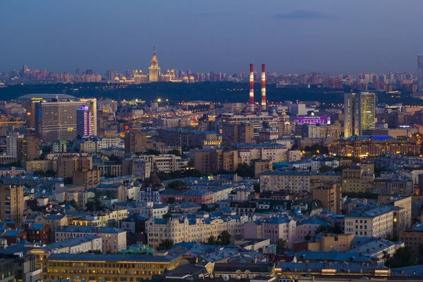 Paisaje Moscú ciudad, Moscú, Rusia — Foto de Stock
