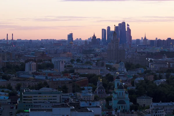 Paisagem Moscou cidade, Moscou, Rússia — Fotografia de Stock