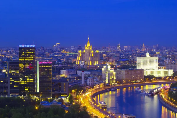 Landschaft Moskau Stadt, Moskau, Russland — Stockfoto