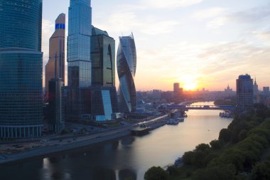 Moskova şehir, Moskova, Rusya manzara