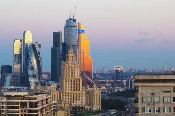 Landschaft Moskau Stadt, Moskau, Russland — Stockfoto