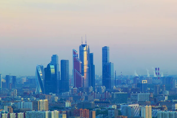 Paisaje Moscú ciudad, Moscú, Rusia — Foto de Stock