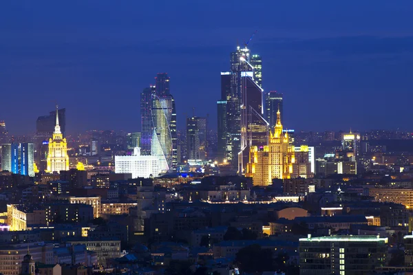 Paisaje Moscú ciudad, Moscú, Rusia — Foto de Stock