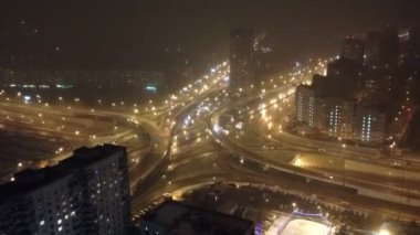 Moskova görünümünden bir gökdelenin çatı