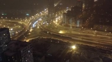 Moskova görünümünden bir gökdelenin çatı
