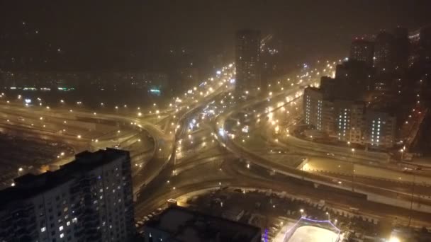 Vista de Moscú desde el techo de un rascacielos — Vídeo de stock