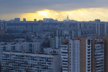 Büyük şehirler ve kendi bölgelerine kentsel peyzaj