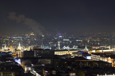 Çok öykülü bir bina yükseklikten Cityscape