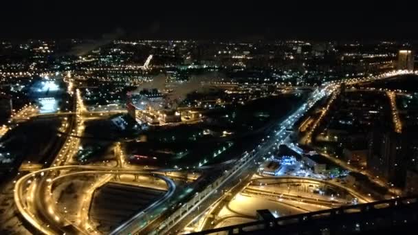 Vista de Moscú desde el techo de la casa de Moscú — Vídeo de stock