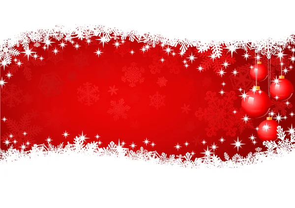 Red Christmas Background — Stock Vector