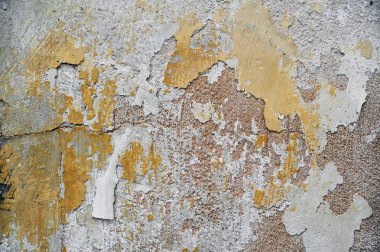 Grunge arka plan olarak kırık beton duvar