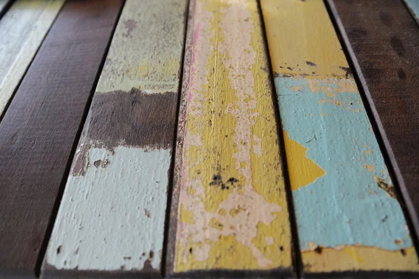 Vintage pintado fundo de madeira — Fotografia de Stock