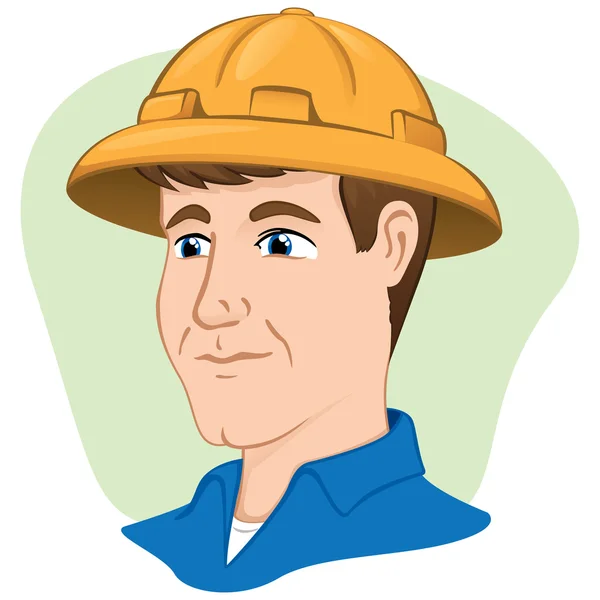 Ilustrace bezpečnostní vybavení člověka užívajícího ochranná helma dělník. Ideální pro katalogy a institucionální materiál — Stockový vektor