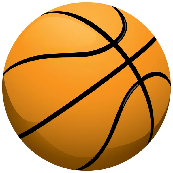 Madde esportivo, bola de basketbol. Eğitim materyalleri, Ideal spor ve kurumsal — Stok Vektör