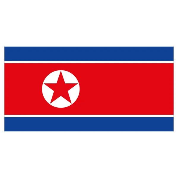 Illustration Flag North Korea Ideal Catalogs Institutional Materials Geography — Stock Vector