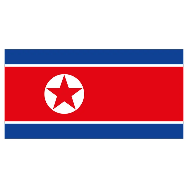 Bandera Ilustración Corea Del Norte Ideal Para Catálogos Materiales Institucionales Ilustración De Stock