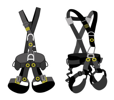 Bir yalıtım giyim güvenlik ekipmanları temsil eden illüstrasyon