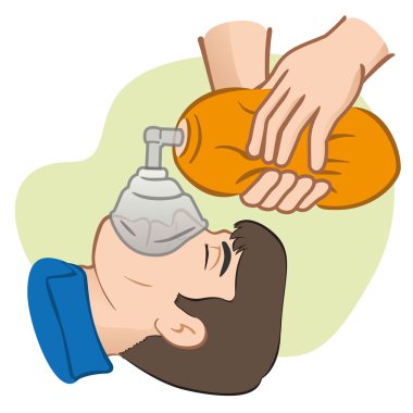 İlk yardım çizimde Canlandırma (Cpr), kalp krizi veya solunum manuel solunum yardımıyla yeniden canlandırmak. Malzemeleri, eğitim kataloglar için ideal ve kurumsal