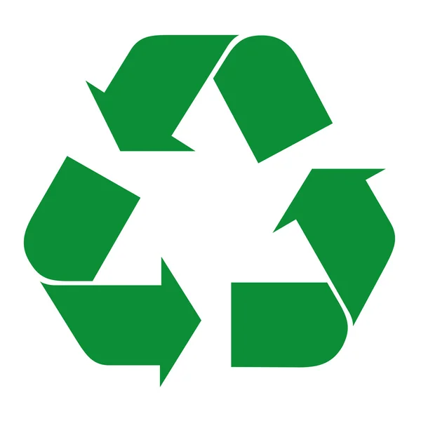 Illustration Symbol Recycling-Symbol. ideal für Kataloge, Informations- und Recyclinganleitungen. — Stockvektor