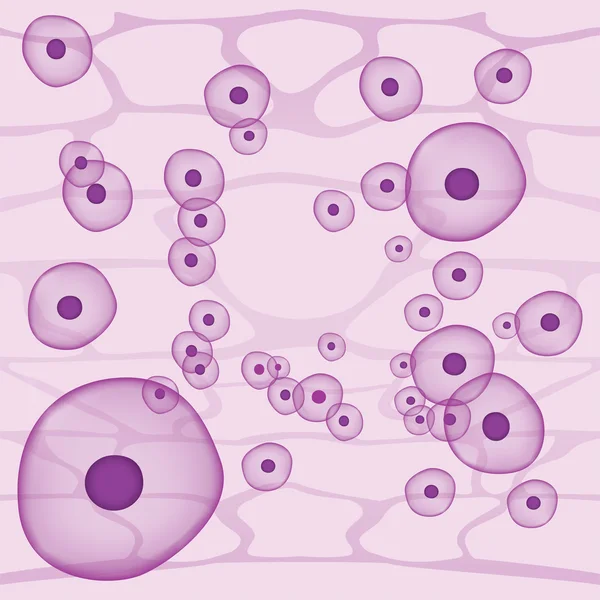 Ilustración que representa una estructura celular, óvulo, virus, aislado microscópicamente. Ideal para materiales promocionales e institucionales — Archivo Imágenes Vectoriales