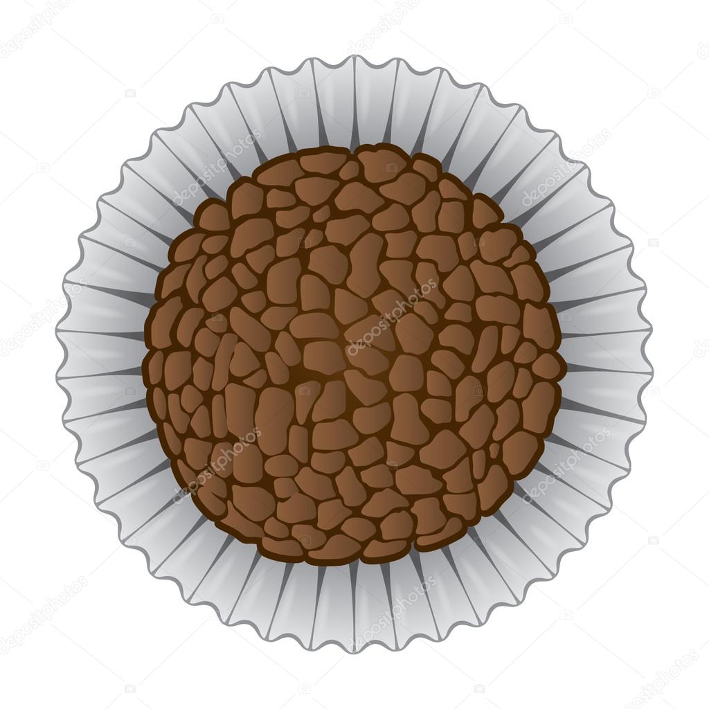 Illustration of sweet Brazilian Brigadier food. Ideal for informational culinary and institutional
