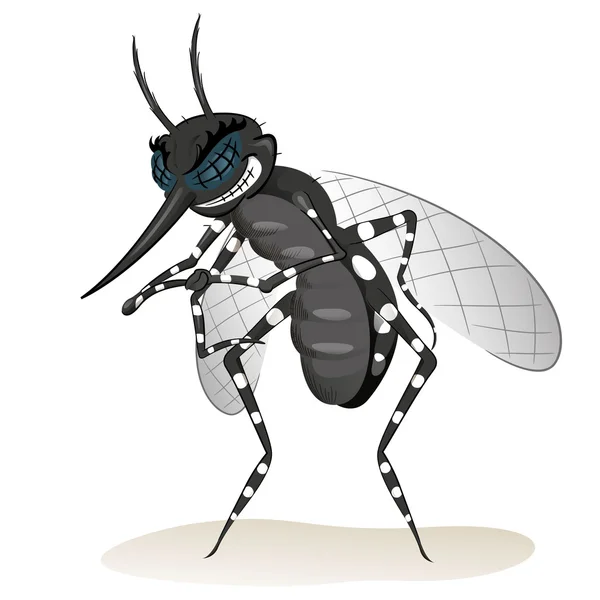 Naturaleza, mosquitos, transmisor de enfermedades. Ideal para el saneamiento informativo e institucional y los cuidados relacionados — Vector de stock