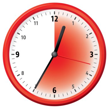 Otuz beş dakika bir saat gösterimi. Reklamlar ve kurumsal kullanılabilir