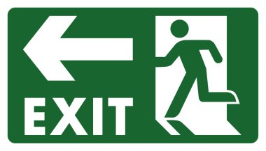 signpost, leave, enter or pass through the door on the left. Ideal for visual communication and institutional materials