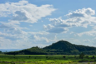 Yazın dağların manzarası