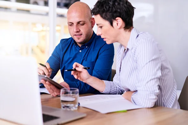 Socios comerciales trabajando juntos — Foto de Stock