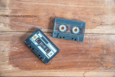 Eski kaset ve oyuncu Retro fotoğrafı 