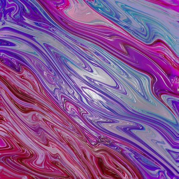 Abstract Neon Holographic Fluid Texture Background — Stock Photo, Image