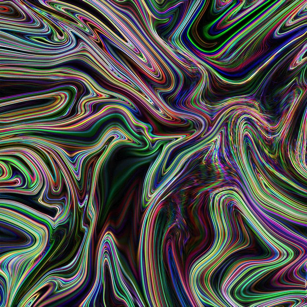 Abstract Neon Holografische Vloeistof Textuur Achtergrond — Stockfoto