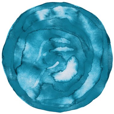 El çizimi suluboya yüksek çözünürlüklü doku beyaz tuval üzerinde izole