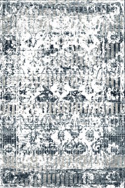 Persian and Folk inspired Original washed-out effect Carpet design and illustration with grunge texture 