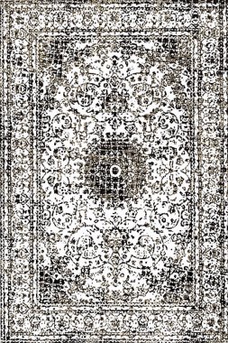 Folk inspired Original washed-out effect Carpet design and illustration with grunge texture 