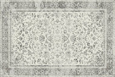 Folk inspired Original washed-out effect Carpet design and illustration with grunge texture 