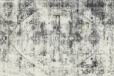 Folk inspired Original washed-out effect Carpet design and illustration with grunge texture 