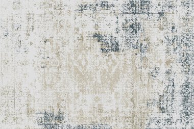 Folk inspired Original washed-out effect Carpet design and illustration with grunge texture 