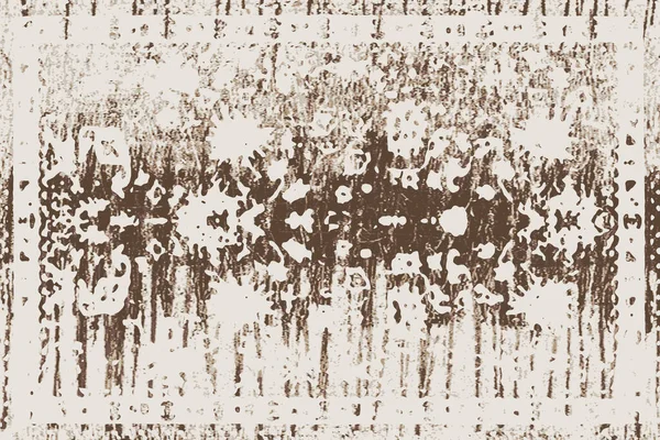 Folk inspired Original washed-out effect Carpet design and illustration with grunge texture 