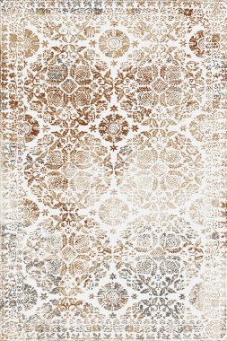 Orijinal, yıkanmış efekt halı tasarımı ve grunge desenli illüstrasyon 