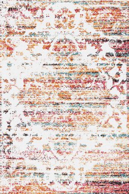 Orijinal, yıkanmış efekt halı tasarımı ve grunge desenli illüstrasyon 