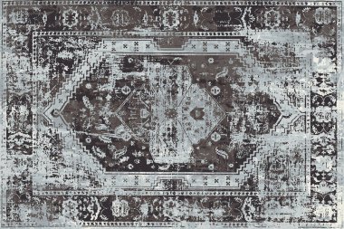 Orijinal, yıkanmış efekt halı tasarımı ve grunge desenli illüstrasyon 