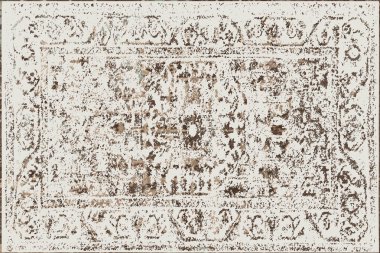 Orijinal, yıkanmış efekt halı tasarımı ve grunge desenli illüstrasyon 